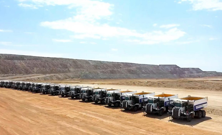 EACON unmanned mining truck fleet